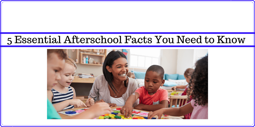 afterschool teacher sitting at a table with her students